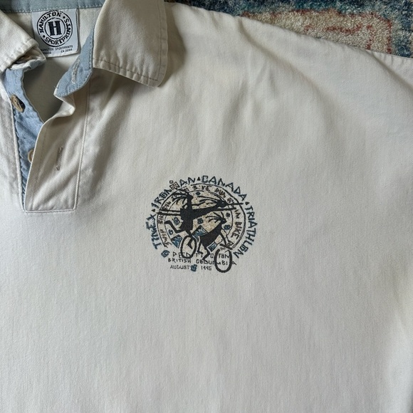 Vintage Penticton Ironman Triathlon Henley Shirt Large - Picture 5 of 6